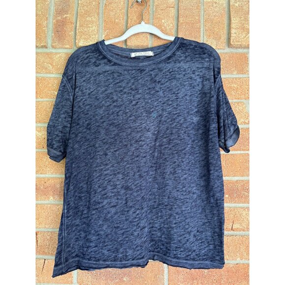 We The Free Cassidy Navy Blue Oversized Womens T-Shirt - Picture 4 of 9